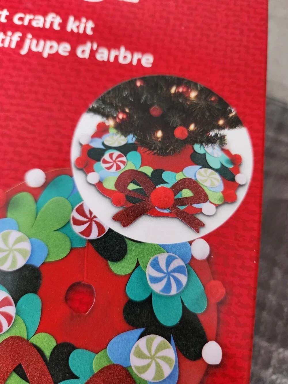 Creatology Christmas Tree Skirt Craft Kit Blue Merry Christmas NEW & Sealed DIY